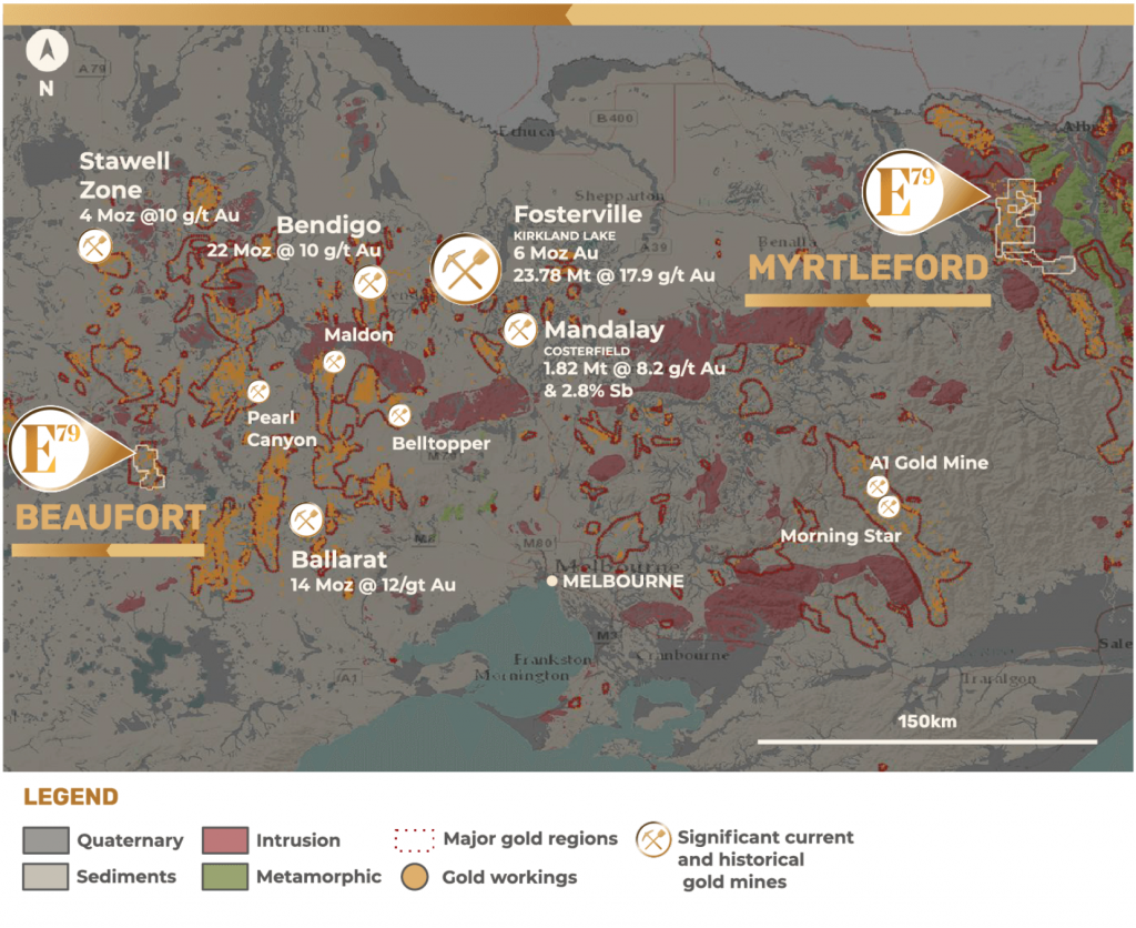 E79 Resources Myrtleford Map